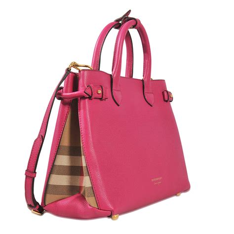 burberry banner medium derby pink|Burberry Banner Medium Derby Leather Tote Bag .